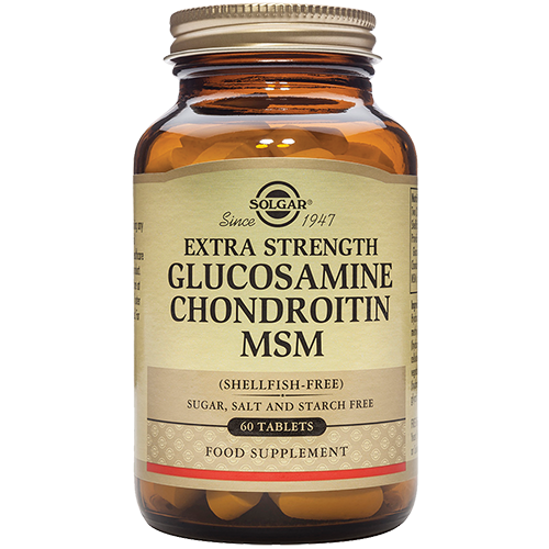 EXTRA STRENGTH GLUCOSAMINE CHONDROITIN MSM TABLETS Solgar